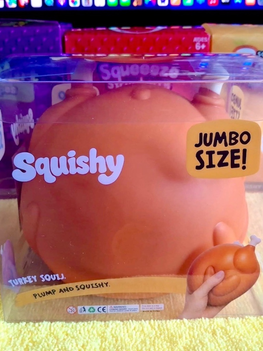 Turkey Leg Squeeze Toy with Slow-Rebound Effect, Cute Creative Toy squishy ball